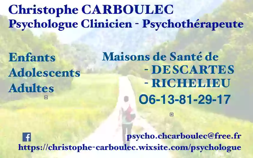 Christophe Carboulec -cabinet psychologie - Psychologue - Psy -Psychothérapeute - Richelieu