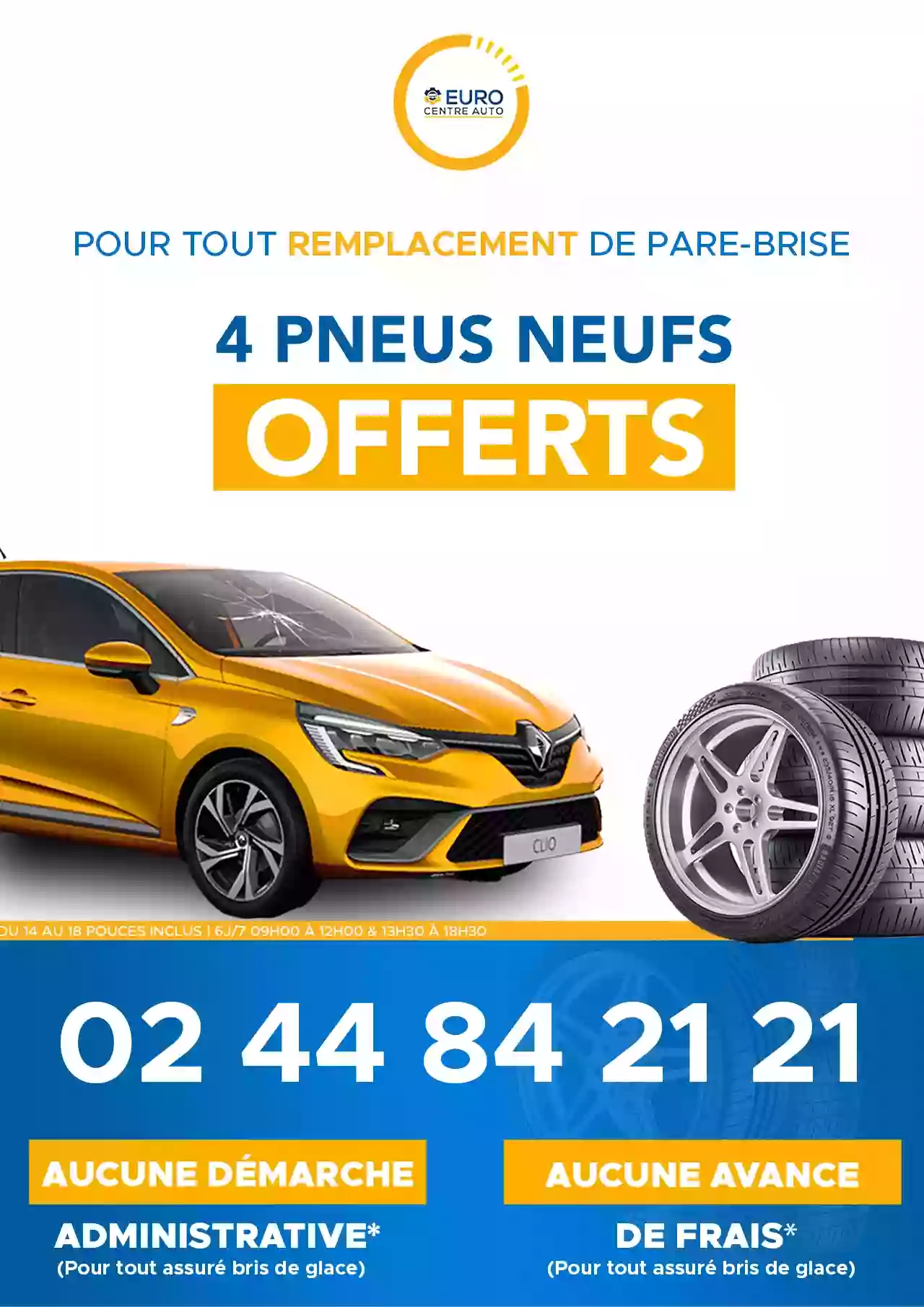 Euro Centre Auto Tours, Blois & Le Mans - Pare-brise