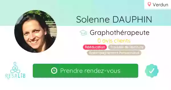 Solenne DAUPHIN - Graphothérapeute, Rééducatrice de l'écriture