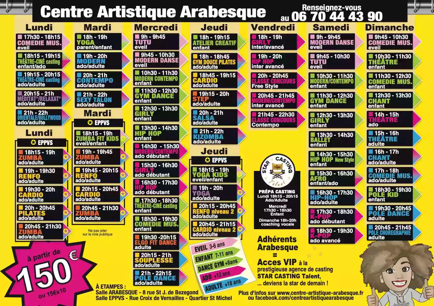 Centre Artistique Arabesque - Ecole de danse et sport