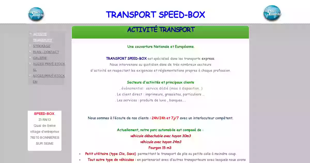 Transport SPEED-BOX