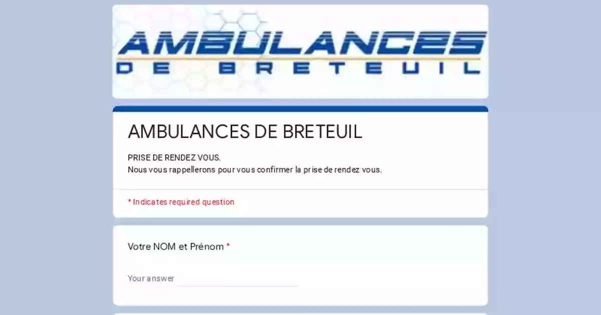 Ambulances de Breteuil