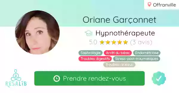 Oriane Garçonnet Hypnose, Sophrologie et thérapies brèves