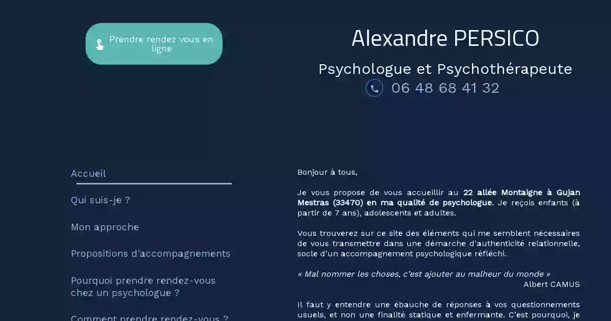 Alexandre PERSICO - Psychologue