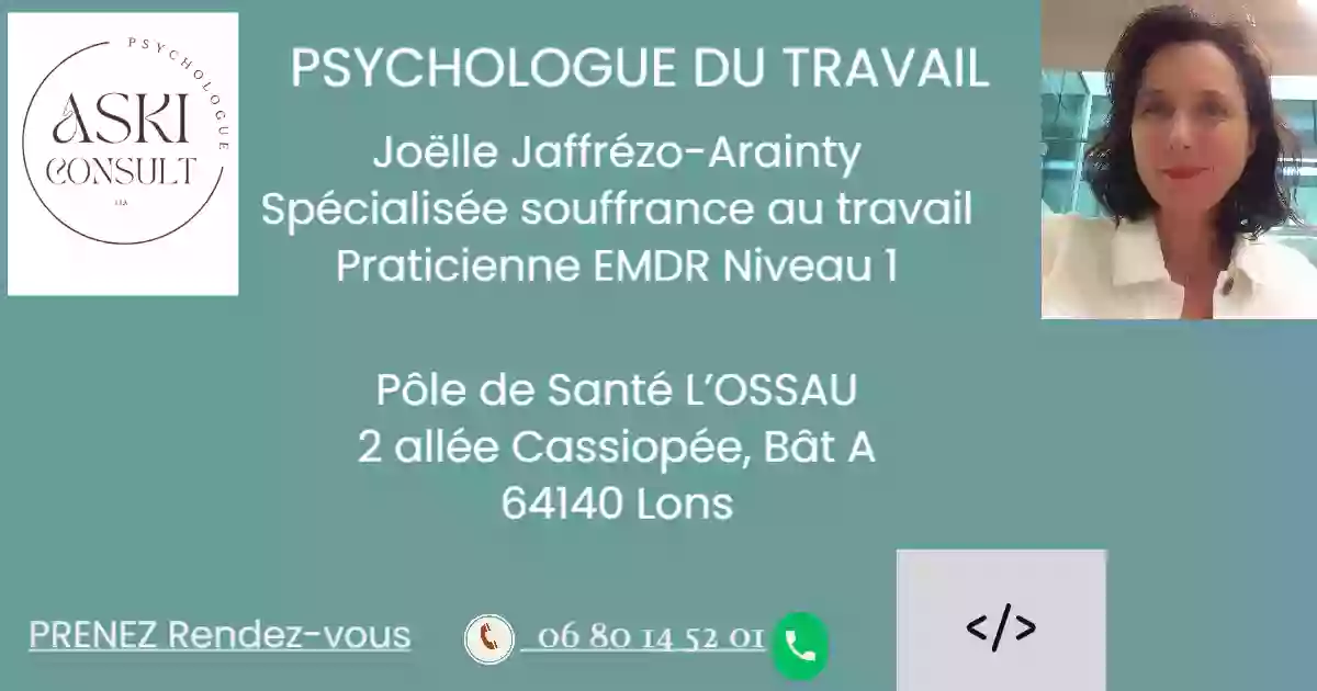 Joëlle Jaffrézo-Arainty - Psychologue du Travail au Pôle de Santé L'Ossau