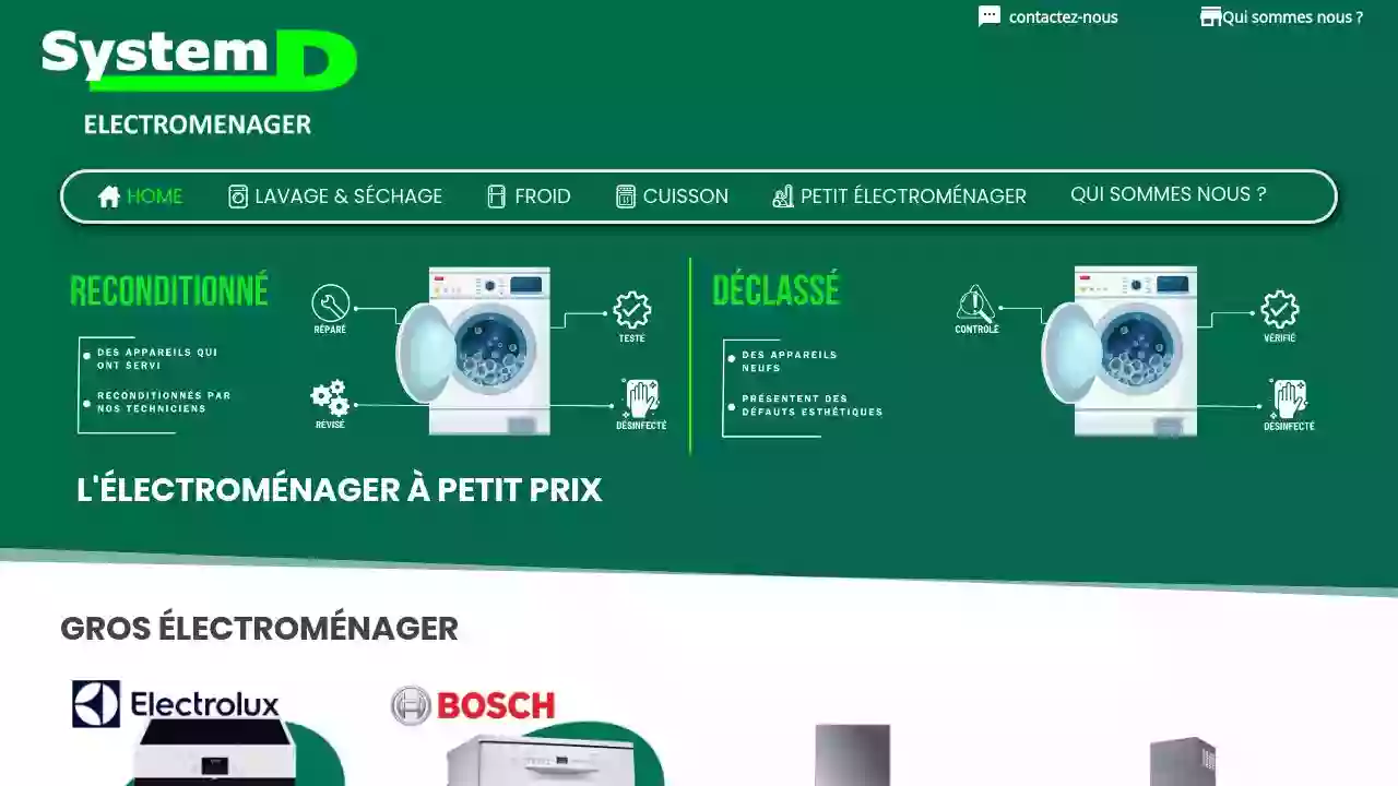 SystemD électroménager