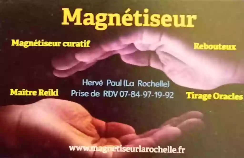 Magnétiseur Hervé Paul Maître Reiki Rebouteux Guidance Oracles formation magnétiseur