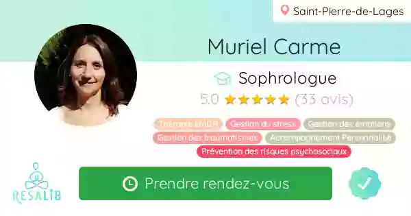 Muriel Carme Sophrologue - Praticienne EMDR