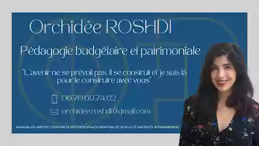 Orchidée Roshdi - Pédagogie financière - Création et gestion de patrimoine - Créateur de cabinets