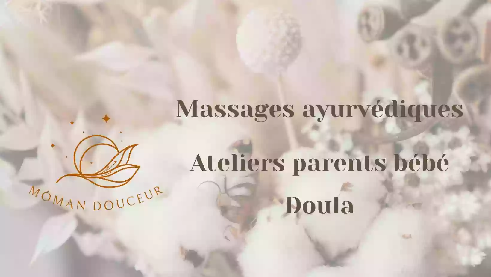 Môman Douceur - massages ayurvédiques, massage femme enceinte, Rebozo - Fleurs de Bach - Cholet - Les Herbiers