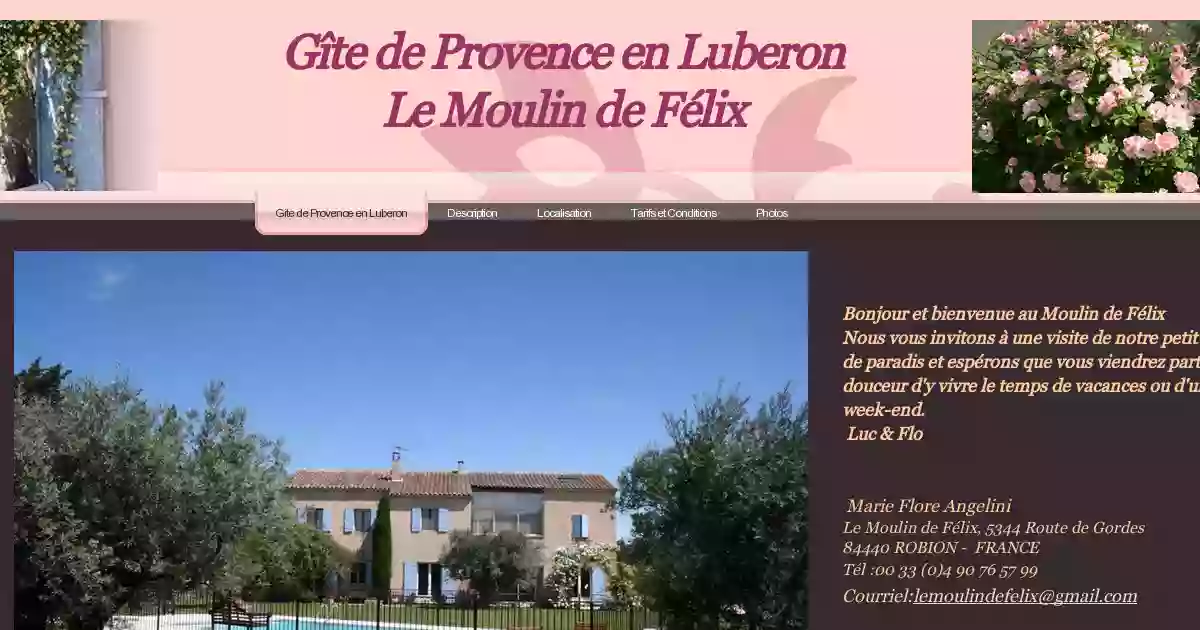 Gîte en Provence Le Moulin de Félix