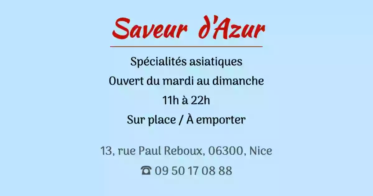 Saveur d'Azur