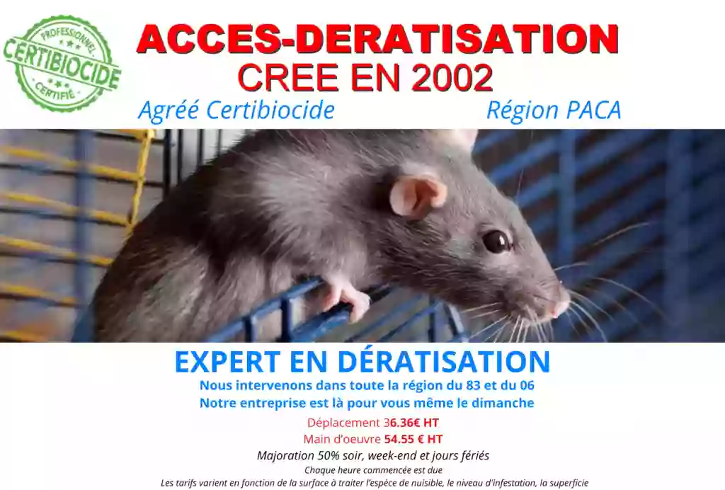 Acces Services - Dératisation Désinfection Désinsectisation