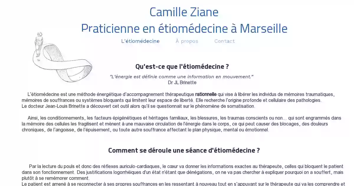 Camille Ziane - Thérapeute en étiomédecine