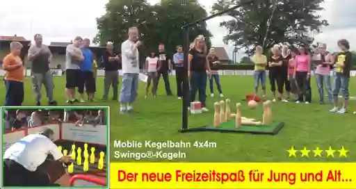 Soft-Kegelspiel für Senioren und Rollstuhlfahrer