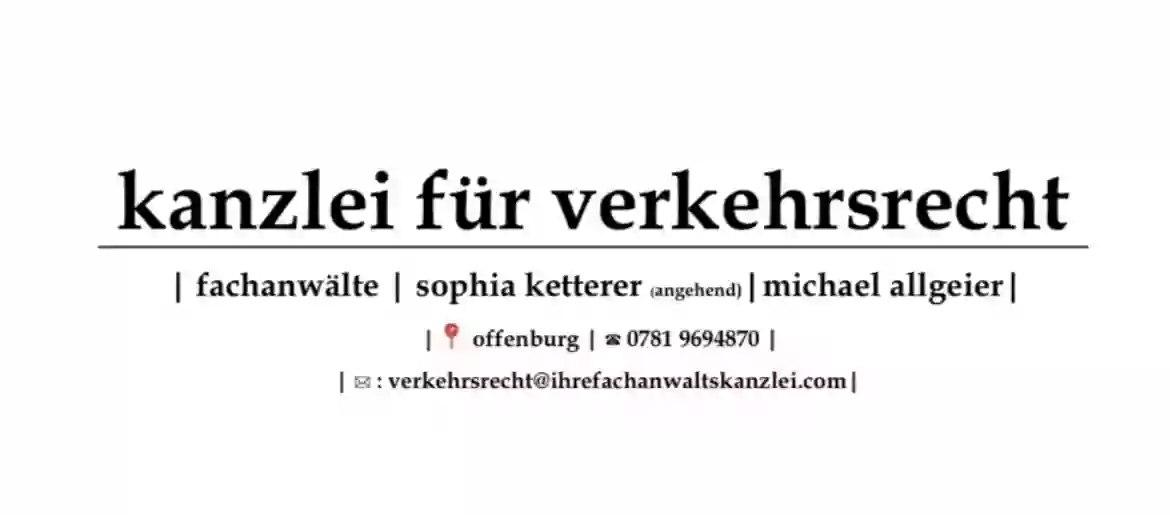 kanzlei für verkehrsrecht \ Sophia Ketterer - Michael Allgeier