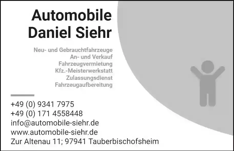 Automobile Daniel Siehr