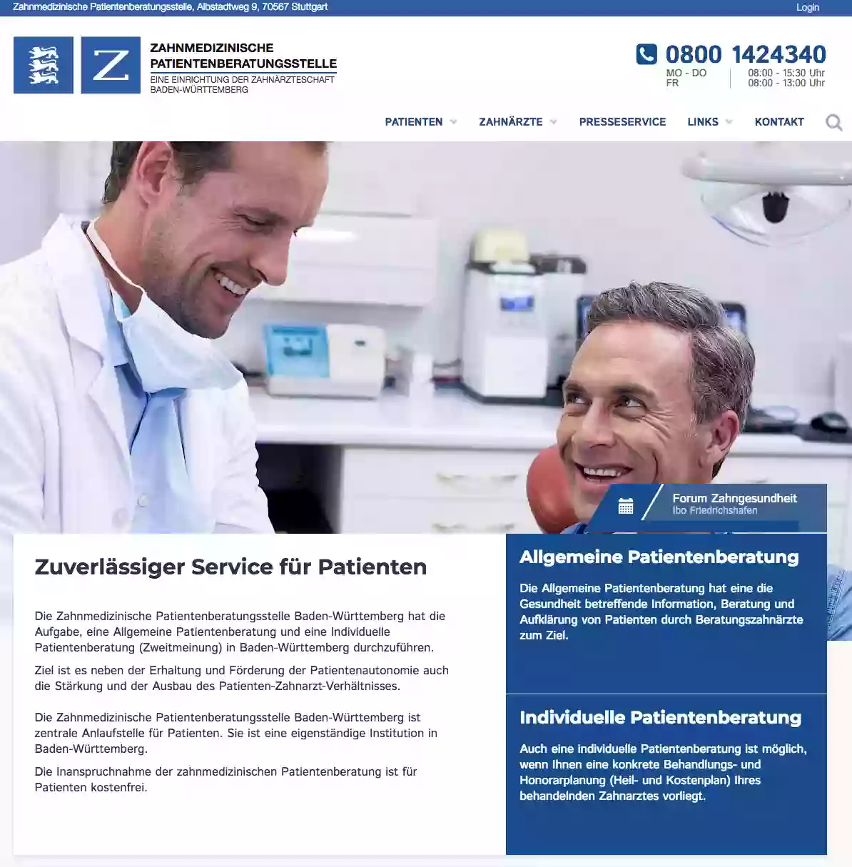 Zahnmedizinische Patientenberatungsstelle Baden-Württemberg GbR