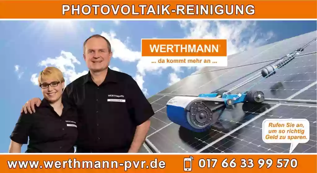 WERTHMANN Professionelle Photovoltaik-Reinigung | Solarreinigung | Photovoltaikreinigung