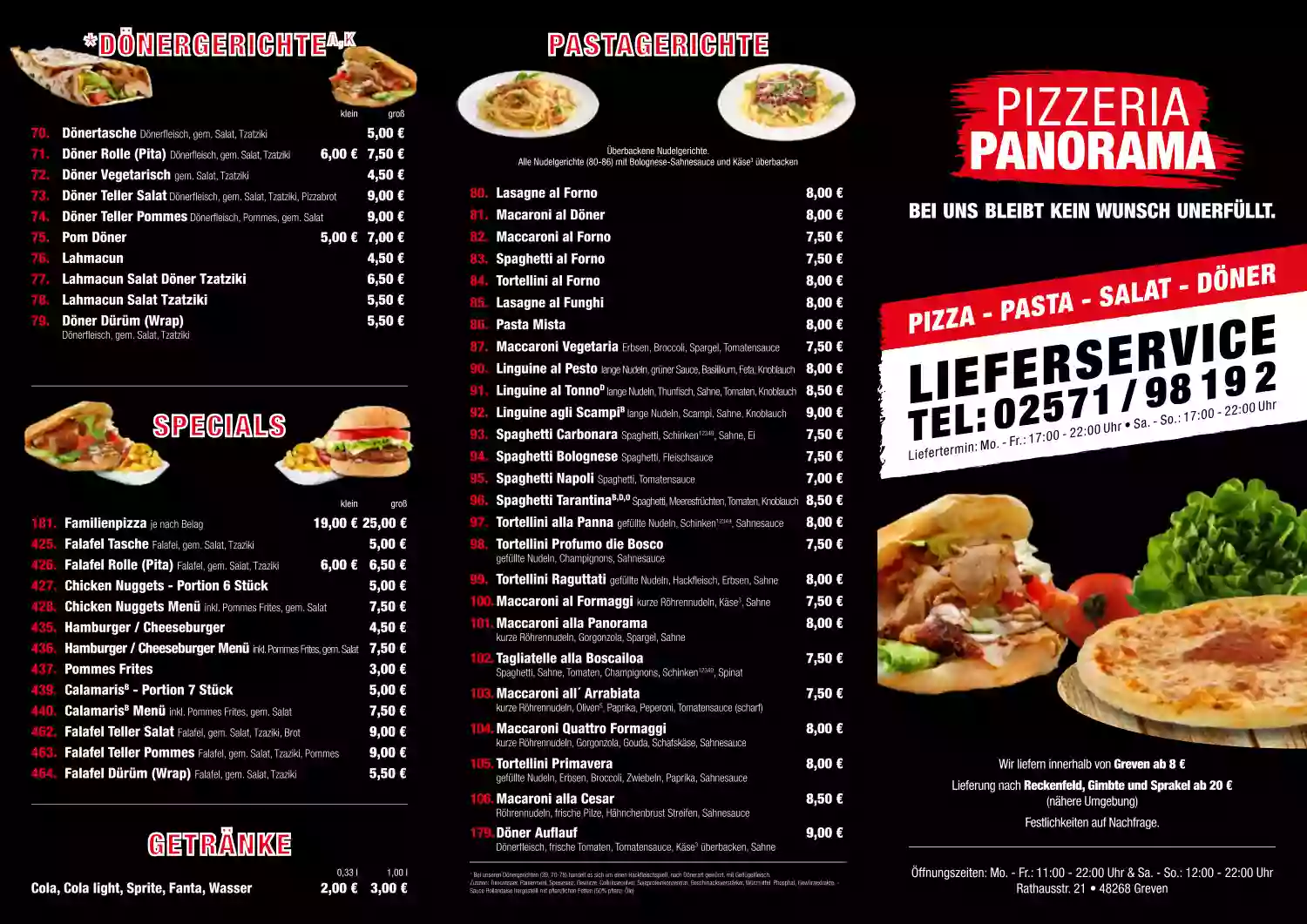 Pizzeria Panorama Greven