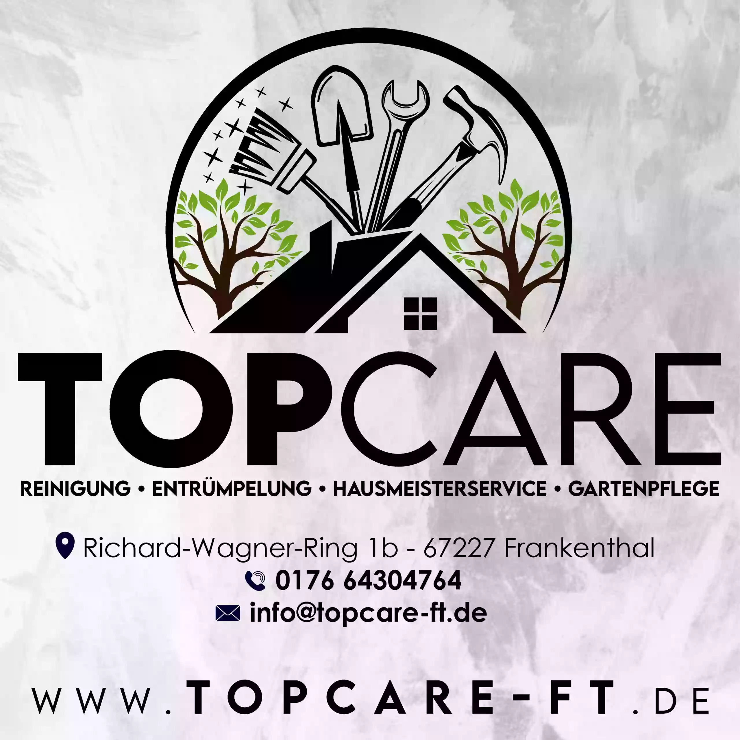 TOPCARE Frankenthal Reinigungsservice Entrümpelung Hausmeisterservice Gartenpflege Gebäudereinigung