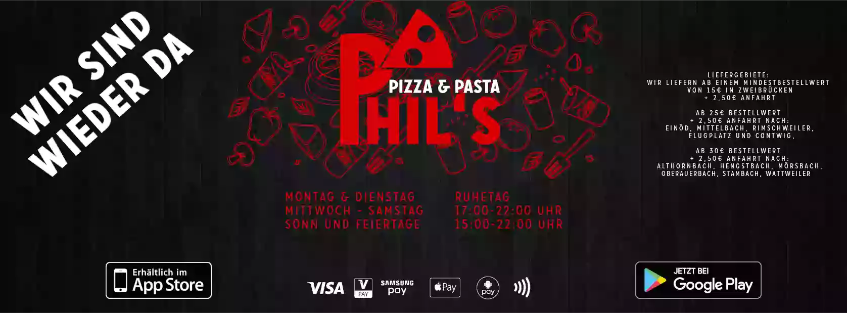 Phil’s Pizza und Pasta