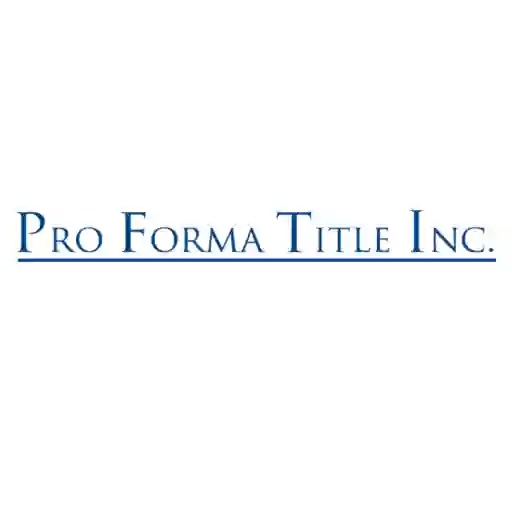 Pro Forma Title