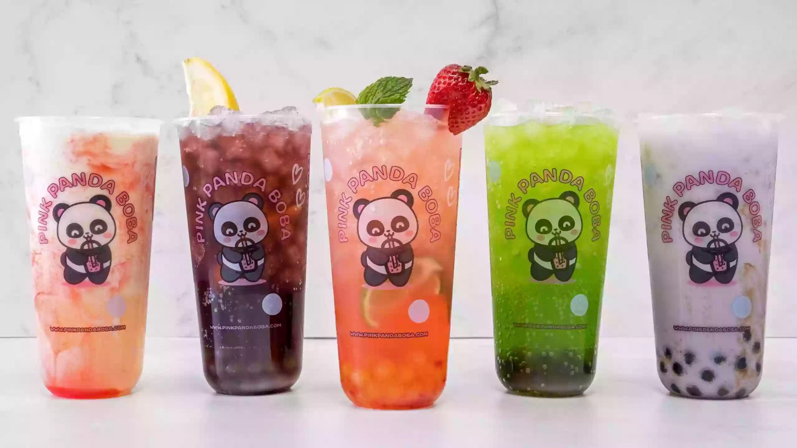 Pink Panda Boba (Inside Chevron)