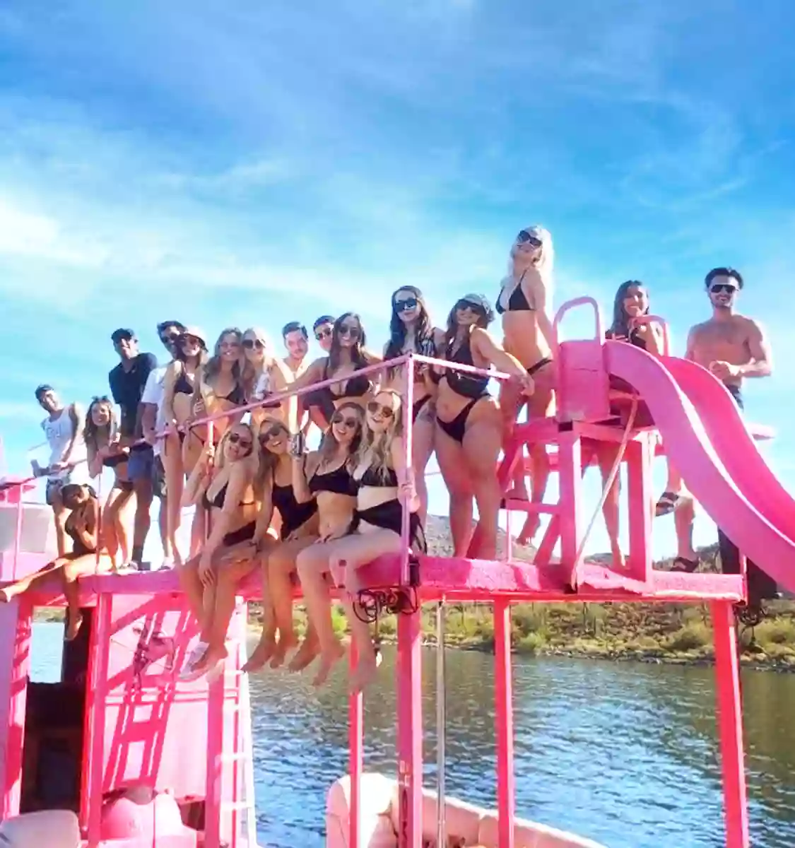 "Pink Taco" Party Barge - Boat Rental