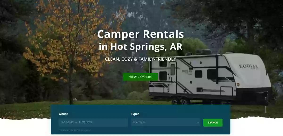Hot Springs Camper Rentals