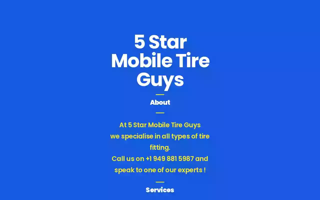 5 Star Mobile Tire Guys