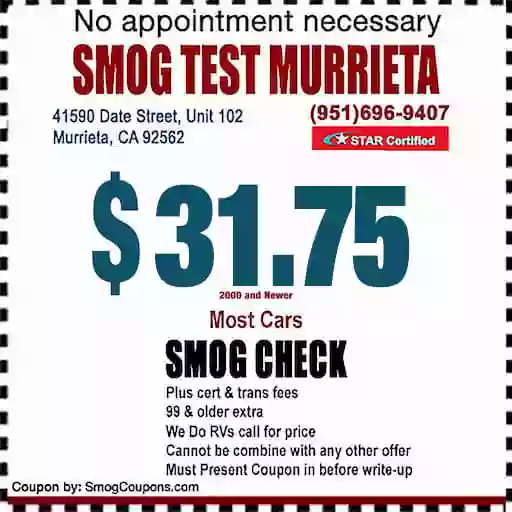 Smog Test Murrieta