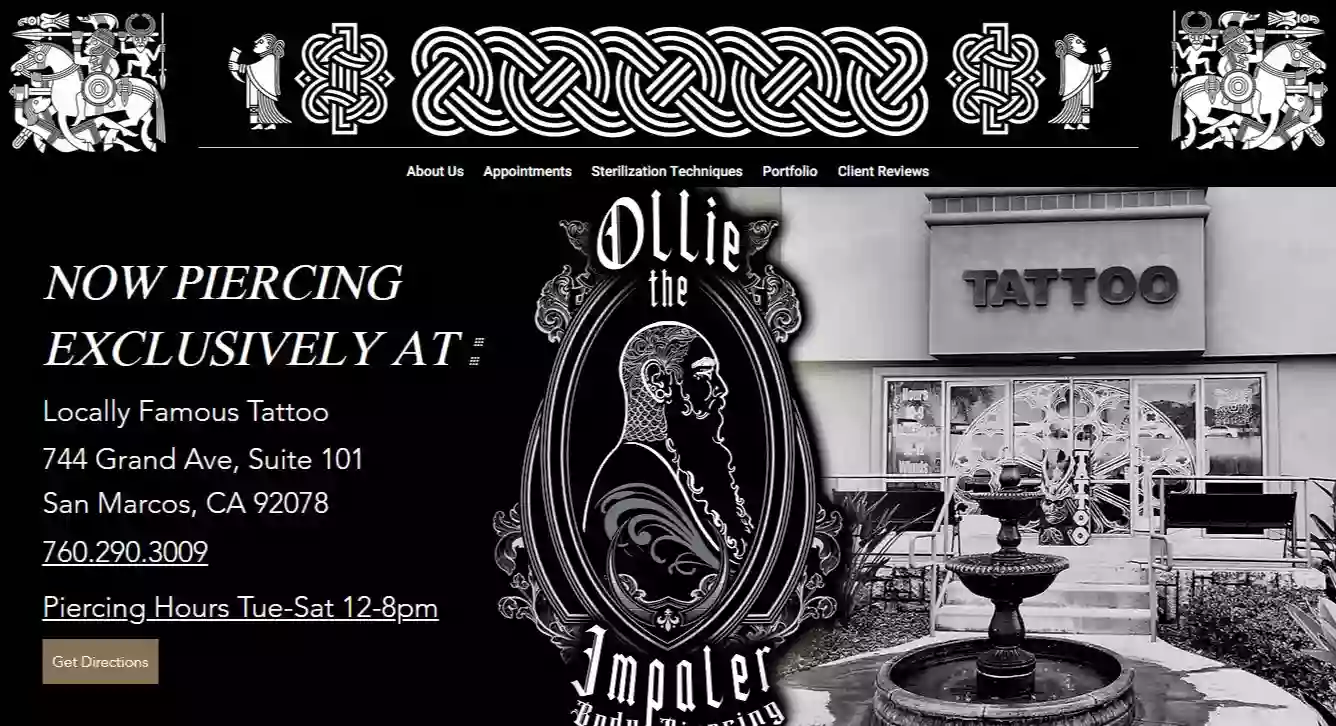 Ollie the Impaler Body Piercing