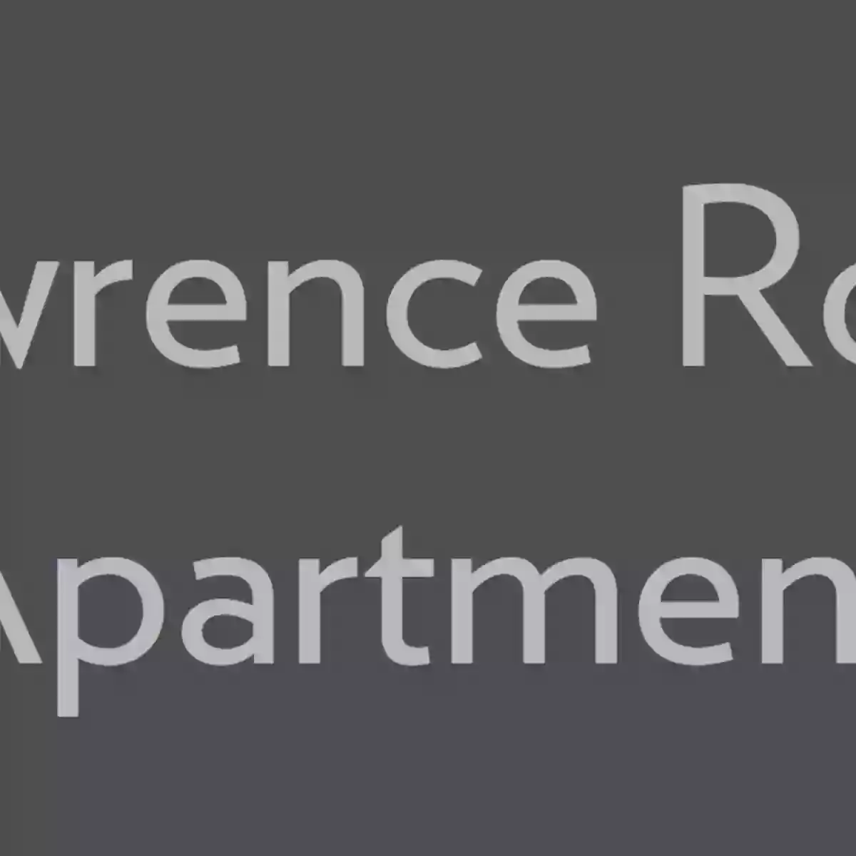 Lawrence Road Apartments