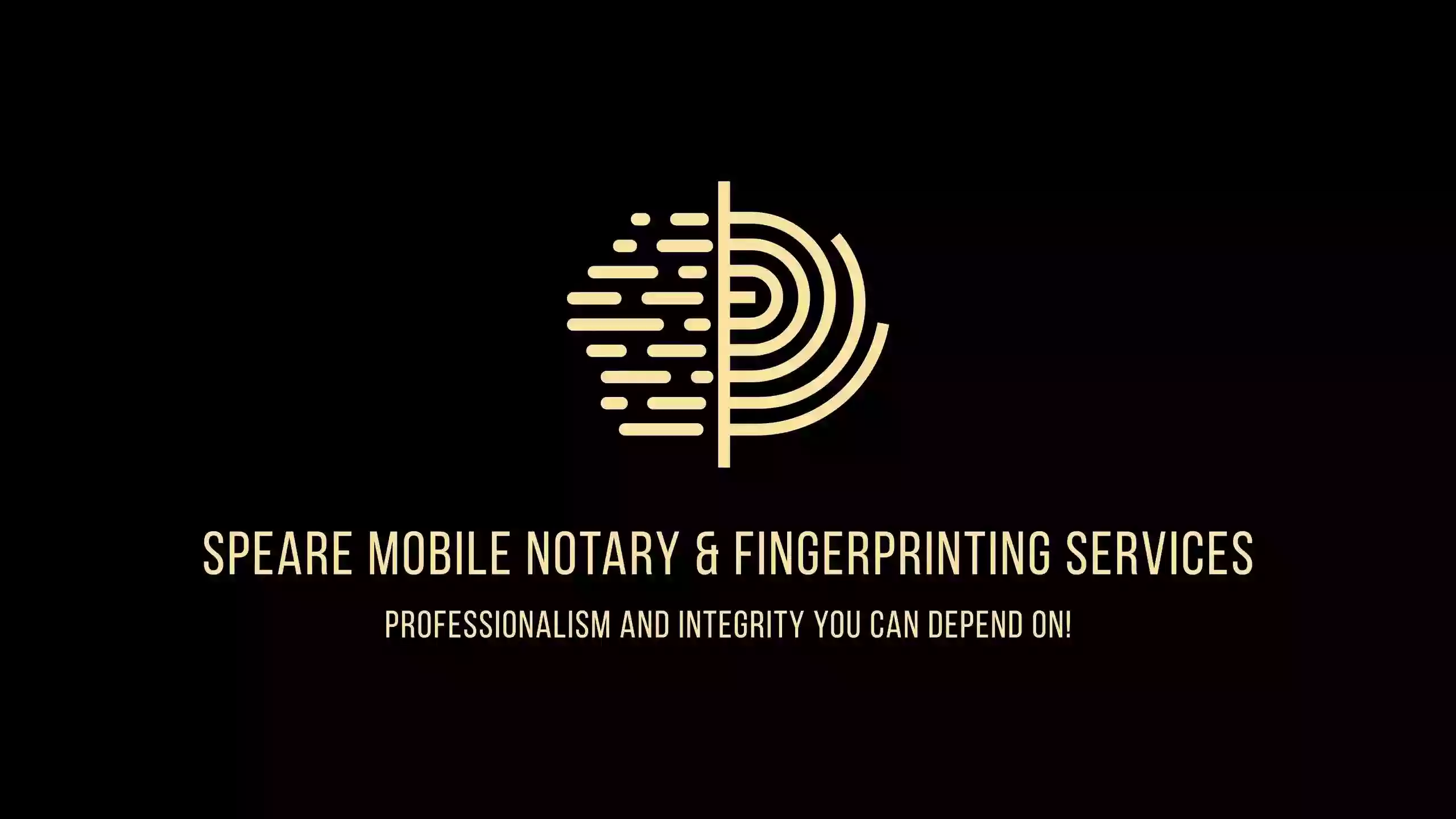 Speare Mobile Notary & Fingerprinting Services