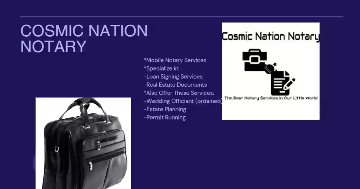 Cosmic Nation Notary: Mobile Notary Services