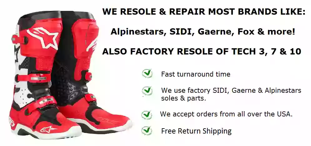 MX Boot Resole & Repair