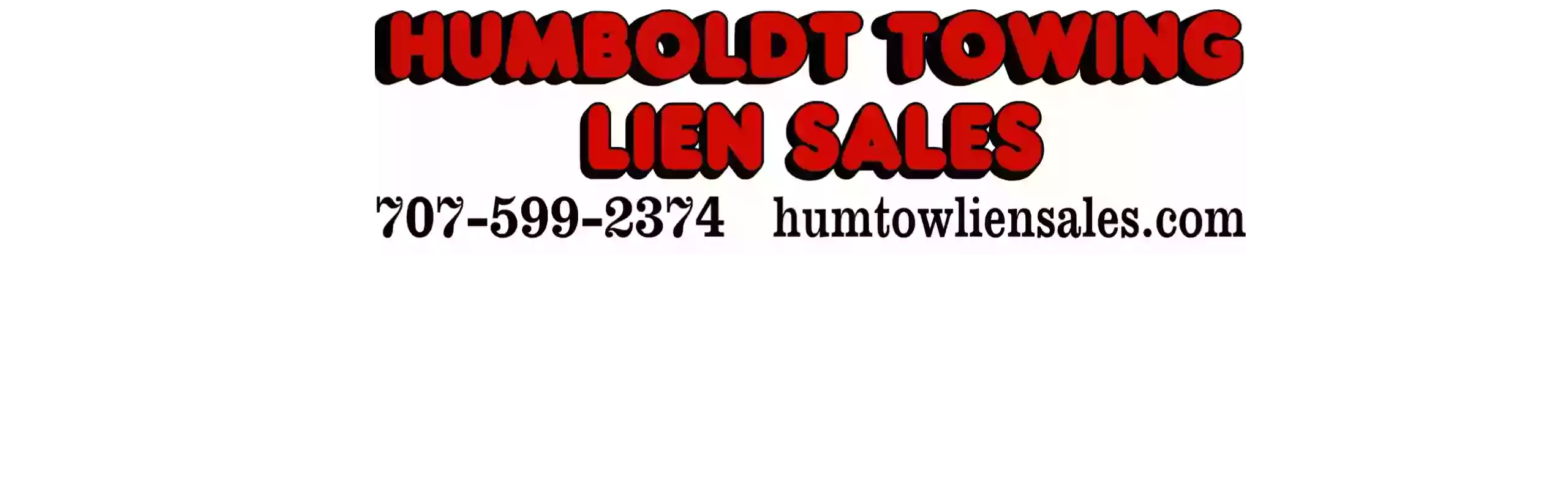 Humboldt towing lien sales