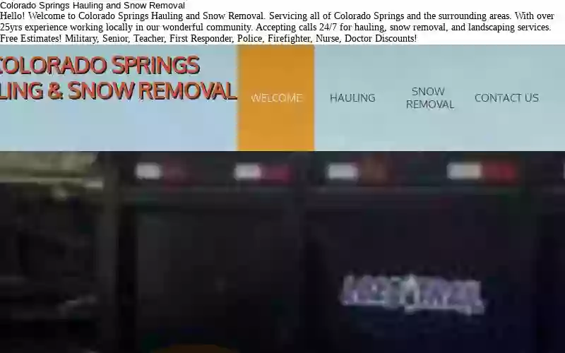 Colorado Springs Hauling & Snow Removal