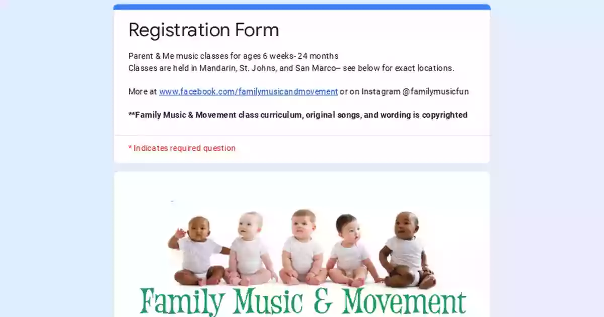 Family Music and Movement