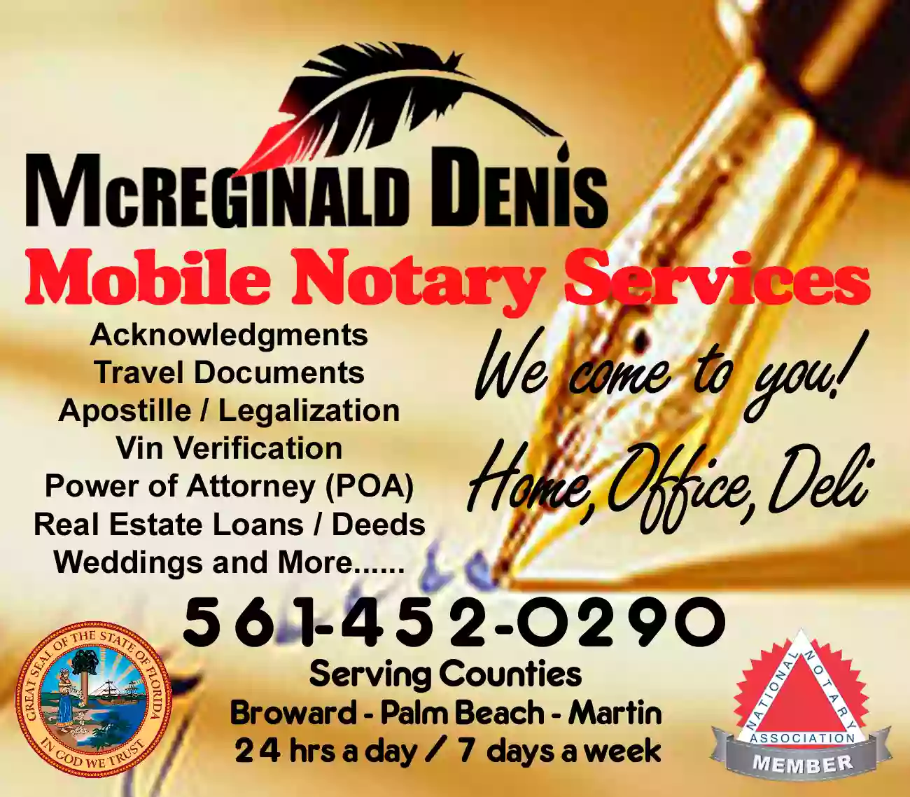 Mcreginald Denis Mobile Notary