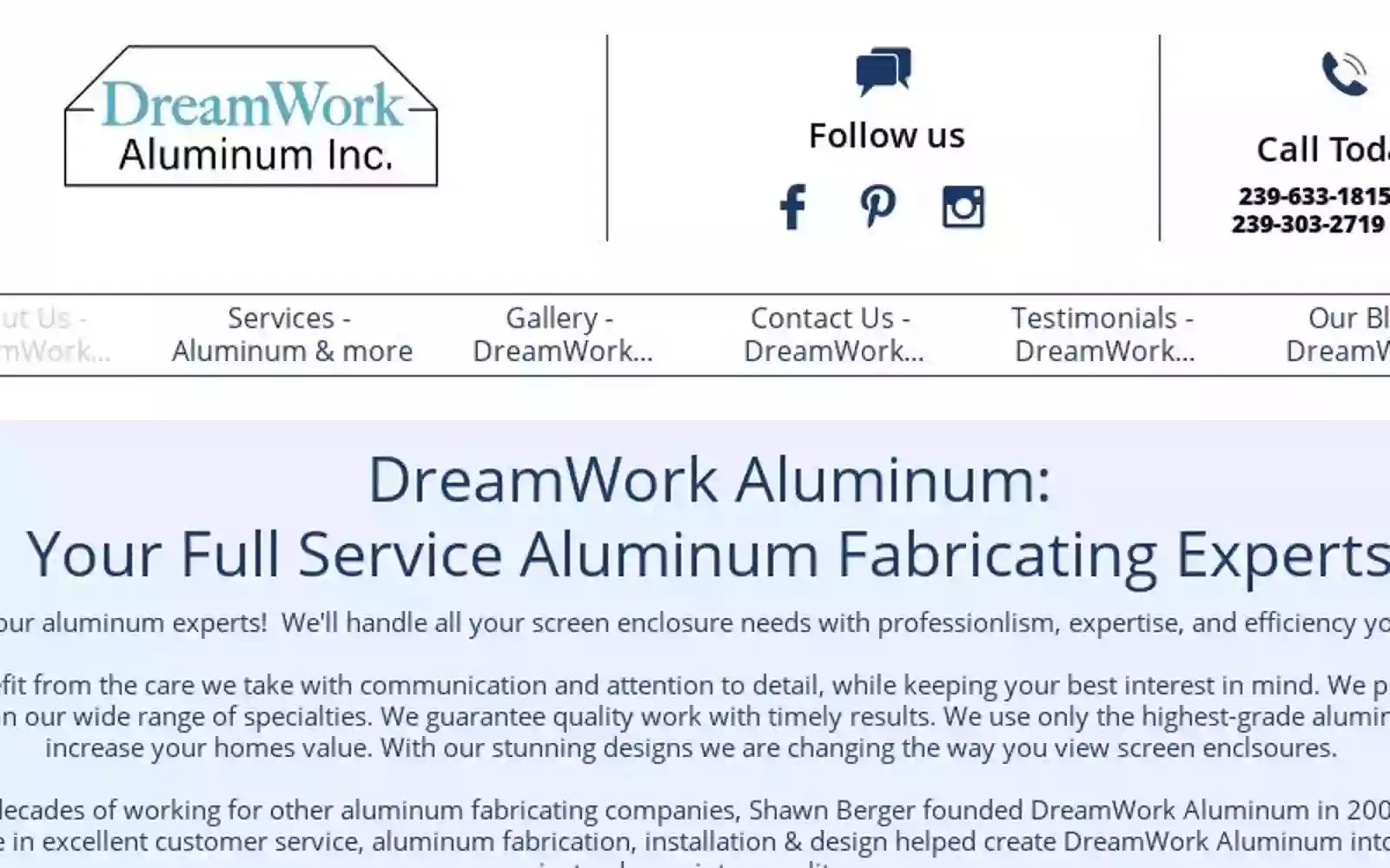 DreamWork Aluminum, Inc.