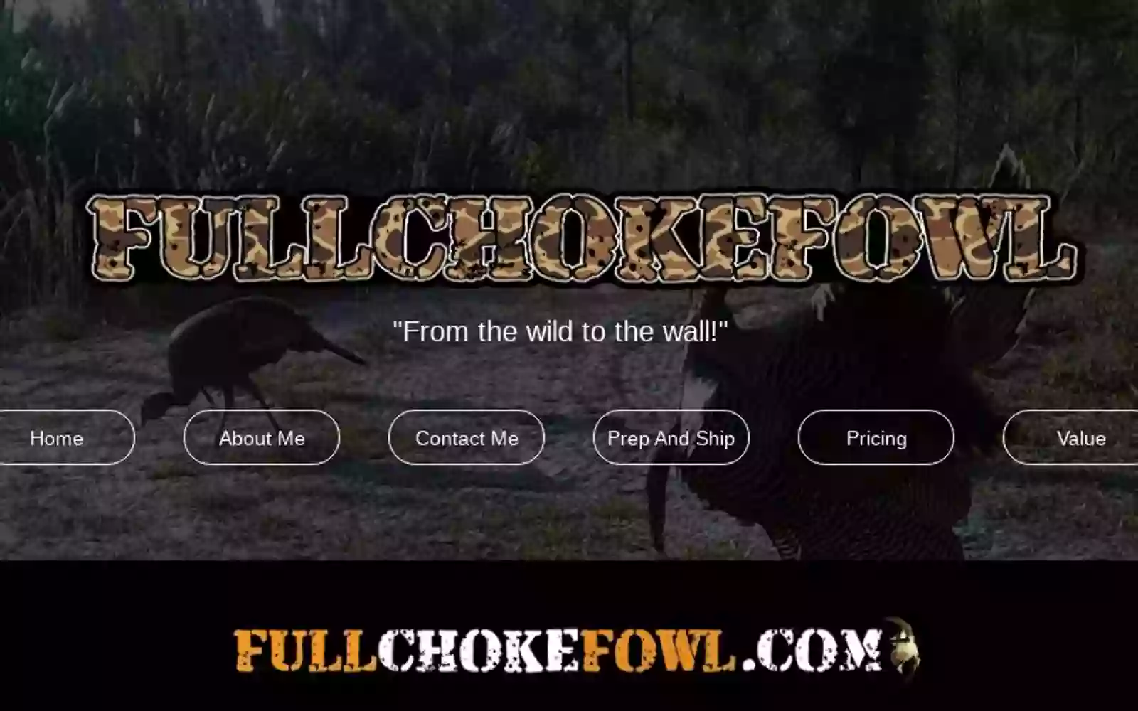 FULL CHOKE FOWL TAXIDERMY