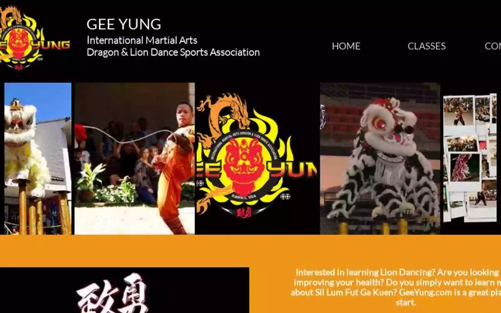 Gee Yung Chinese Martial Arts, Dragon & Lion Dance Sports Association