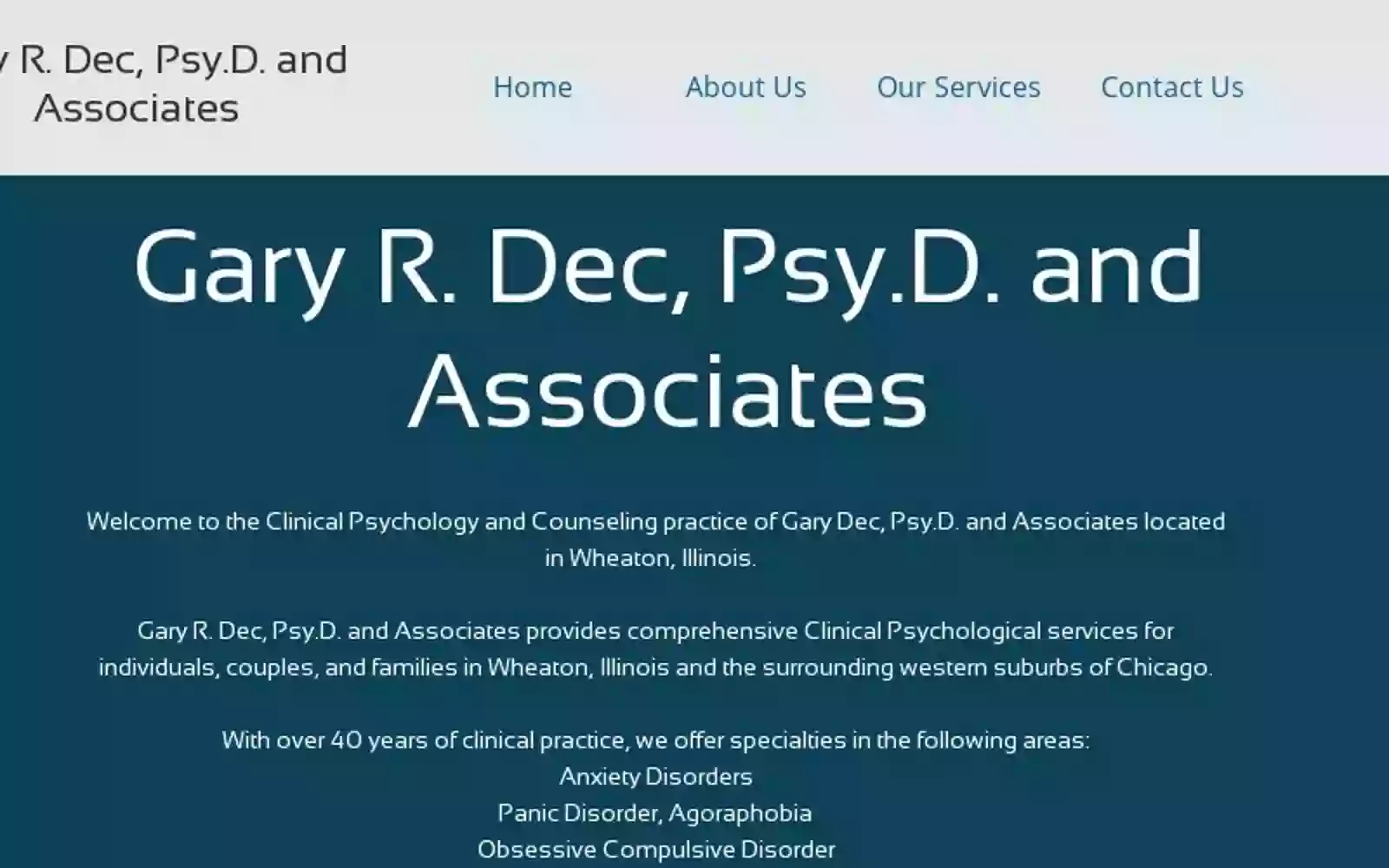 Dec Gary R PhD