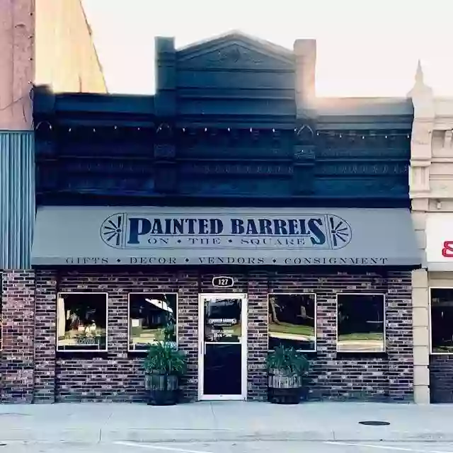 Painted Barrels On the Square