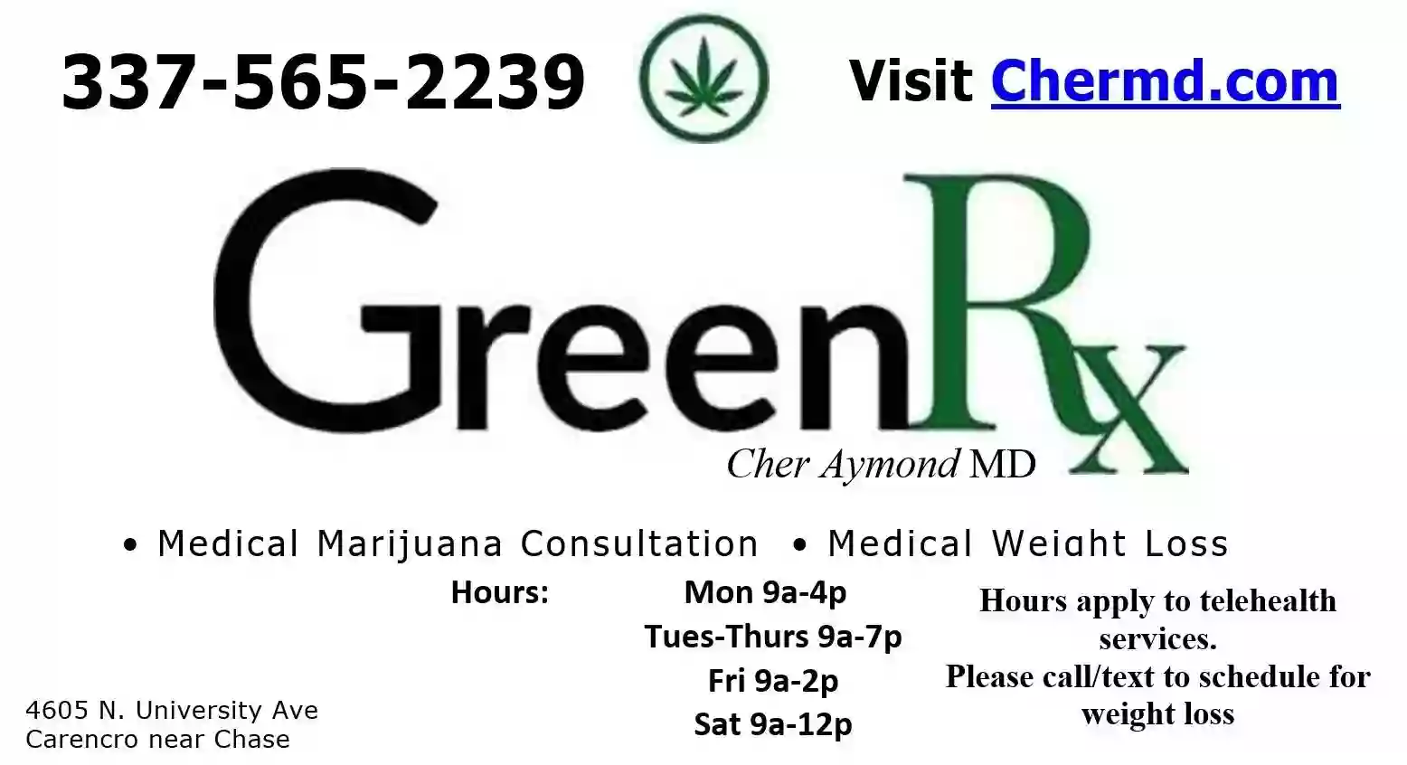 GreenRx Medical Marijuana and Weight Loss