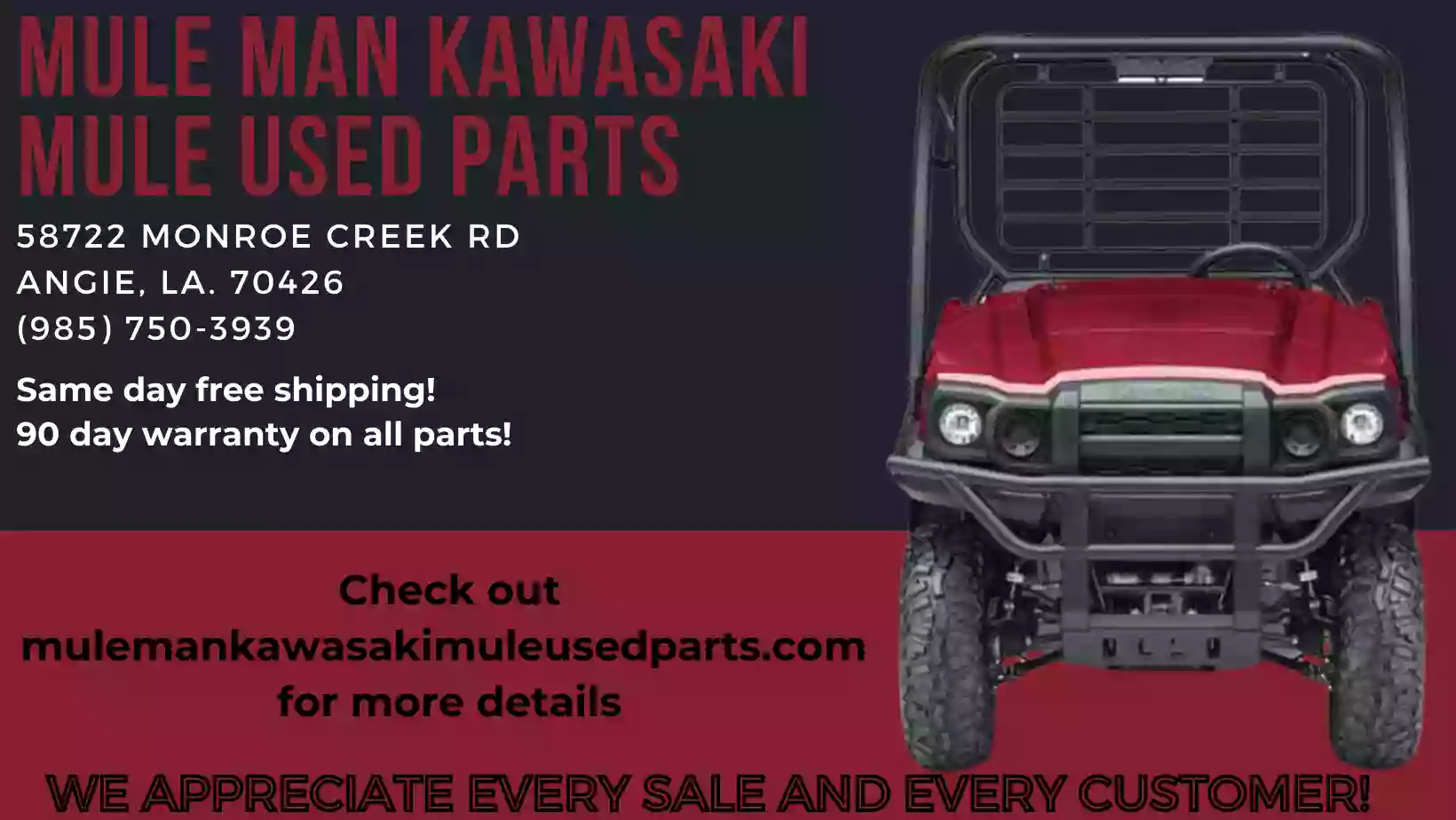 MULE MAN KAWASAKI MULE PARTS