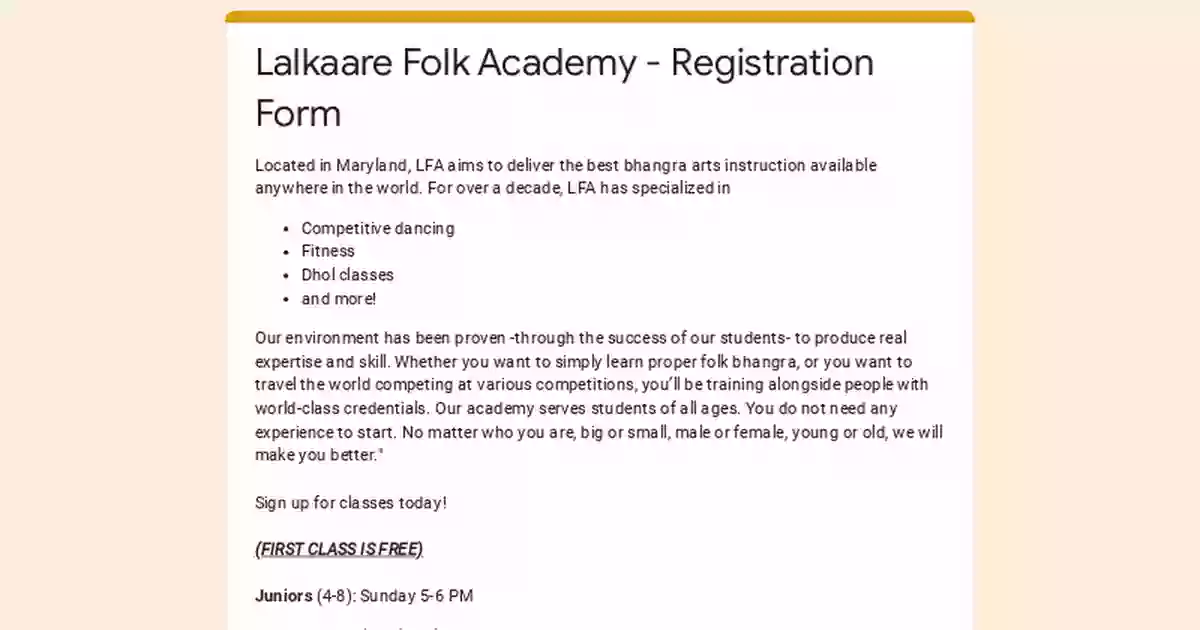 LFA Bhangra - Lalkaare Folk Academy