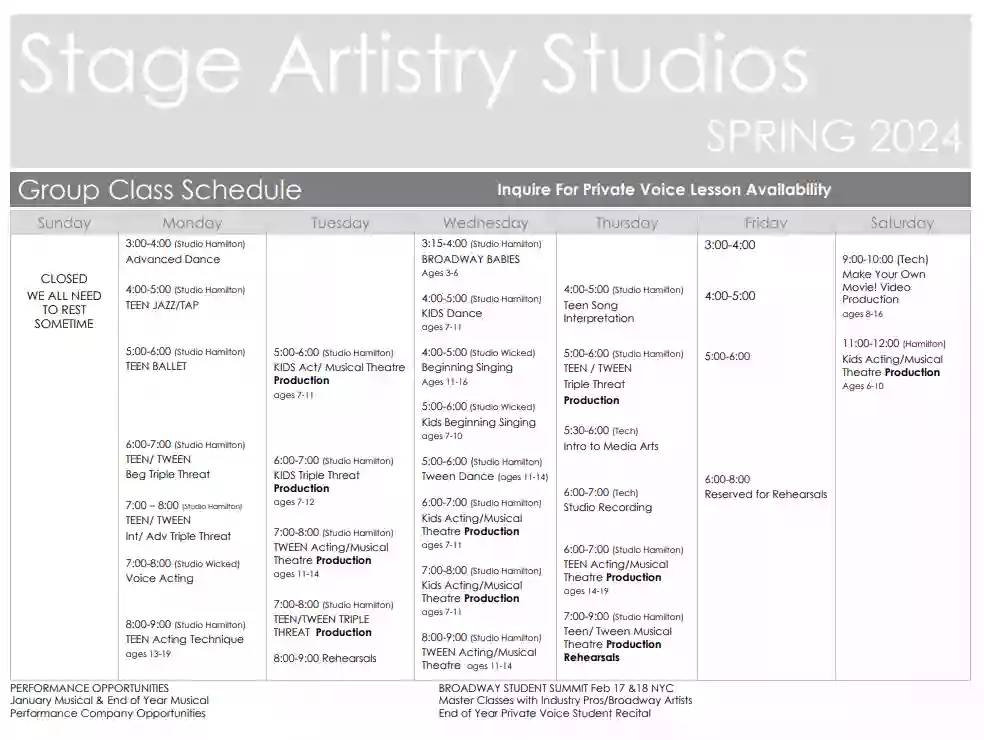 Stage Artistry Studios